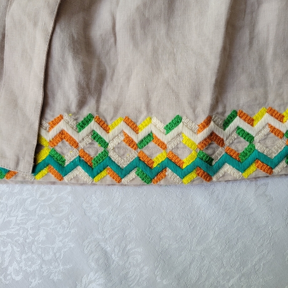 All Things Mochi Christine Top Paula Shorts Linen Embroidered Boho Set NWT - Picture 11 of 15